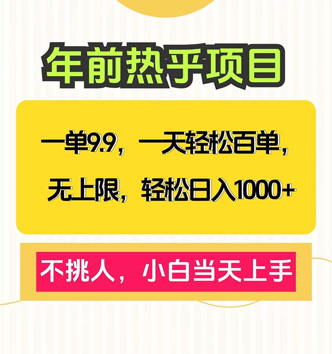 一单9.9，一天百单无上限，不挑人，小白当天上手，轻松日入1000+-星禾网创星球