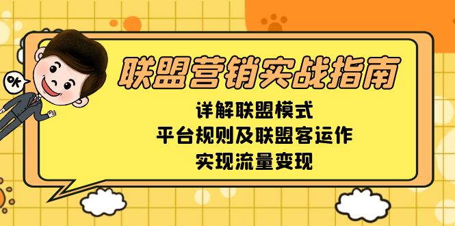 联盟营销实战指南，详解联盟模式、平台规则及联盟客运作，实现流量变现-星禾网创星球