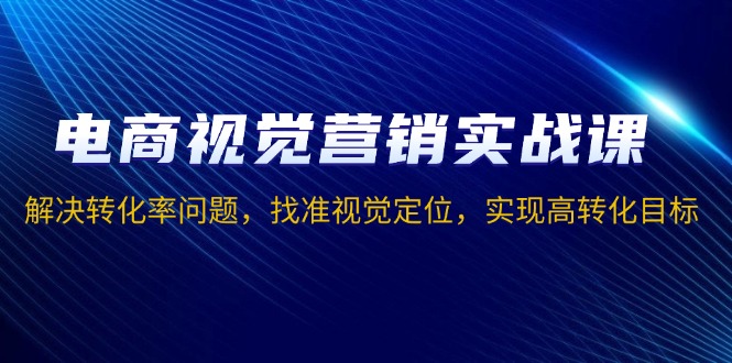 电商视觉营销实战课，解决转化率问题，找准视觉定位，实现高转化目标-星禾网创星球