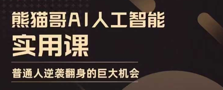 AI人工智能实用课，实在实用实战，普通人逆袭翻身的巨大机会-星禾网创星球