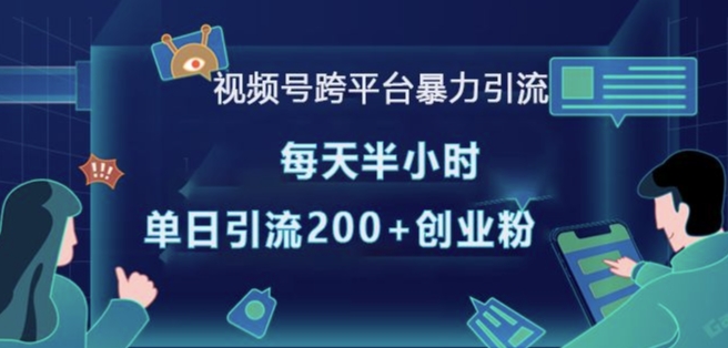 视频号跨平台暴力引流，每天半小时，单日引流200+精准创业粉-星禾网创星球