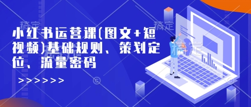 小红书运营课(图文+短视频)基础规则、策划定位、流量密码-星禾网创星球