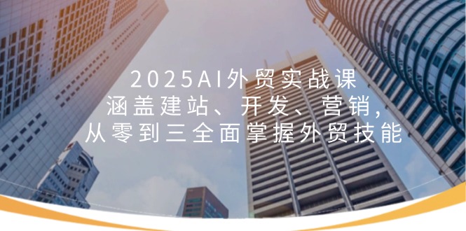 2025AI外贸实战课：涵盖建站、开发、营销, 从零到三全面掌握外贸技能-星禾网创星球