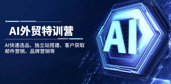 AI外贸特训营：AI快速选品、独立站搭建、客户获取、邮件营销、品牌营销等-星禾网创星球