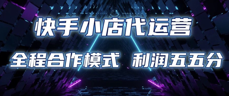 快手小店代运营 限时托管计划 合作模式 利润五五分成【揭秘】-星禾网创星球