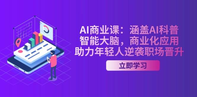 AI商业课：涵盖AI科普，智能大脑，商业化应用，助力年轻人逆袭职场晋升-星禾网创星球