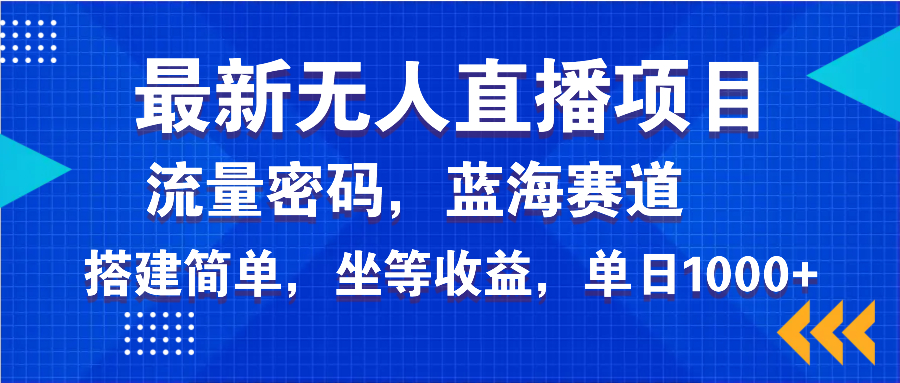 最新无人直播项目—美女电影游戏，轻松日入3000+，蓝海赛道流量密码，...-星禾网创星球