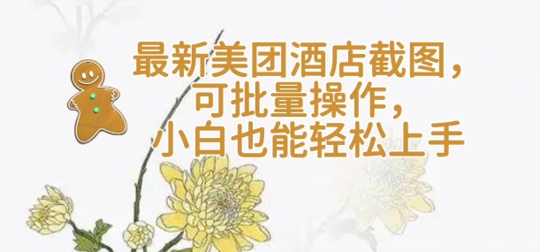 【轻云】最新美团酒店截图，可批量操作，小白也能轻松上手-星禾网创星球