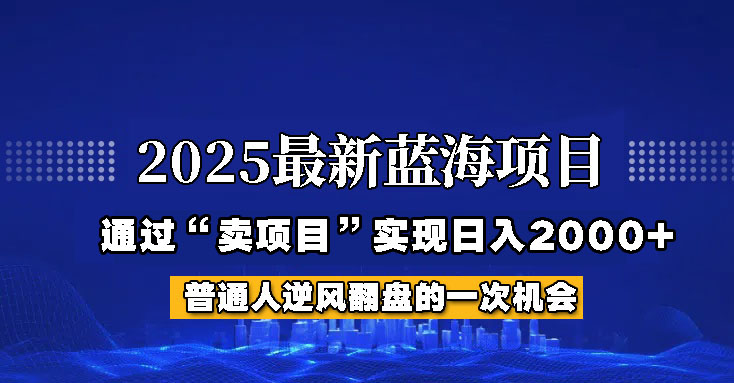 2025年蓝海项目，如何通过“网创项目”日入2000+-星禾网创星球