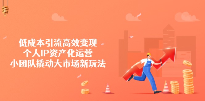 低成本引流高效变现，个人IP资产化运营，小团队撬动大市场新玩法-星禾网创星球
