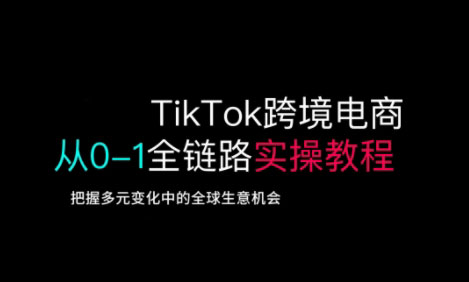 TikTok跨境电商从0-1全链路全方位实操教程，把握多元变化中的全球生意机会-星禾网创星球
