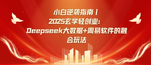 小白逆袭指南，2025玄学轻创业：Deepseek大数据+周易算法的融合玩法-星禾网创星球