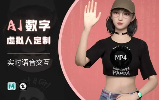 Ai数字人虚拟(智能体)实时语音交互特训营，​自行定制超写实角色AI数字人交互技术-星禾网创星球