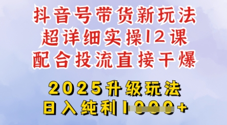 2025全新升级抖音带货玩法，一天纯利四位数，从剪辑到选品再到发布投流，超详细玩法揭秘-星禾网创星球
