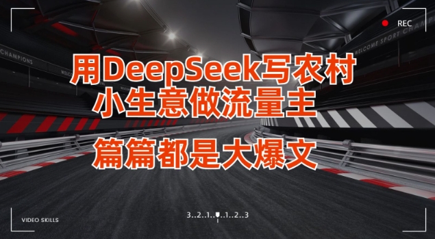用DeepSeek写小生意做流量主，篇篇都是大爆文-星禾网创星球