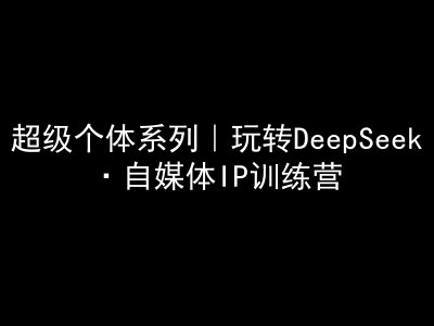 超级个体系列，玩转DeepSeek·自媒体IP训练营，deepseek教程-星禾网创星球