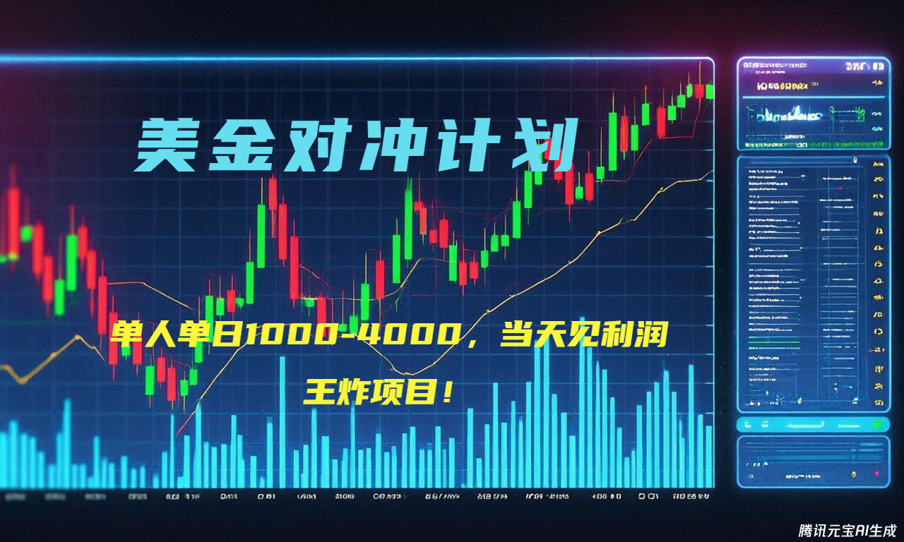 2025年最暴力项目“美金先登计划”最新最强对冲战法，每日实际收益1K-4K-星禾网创星球