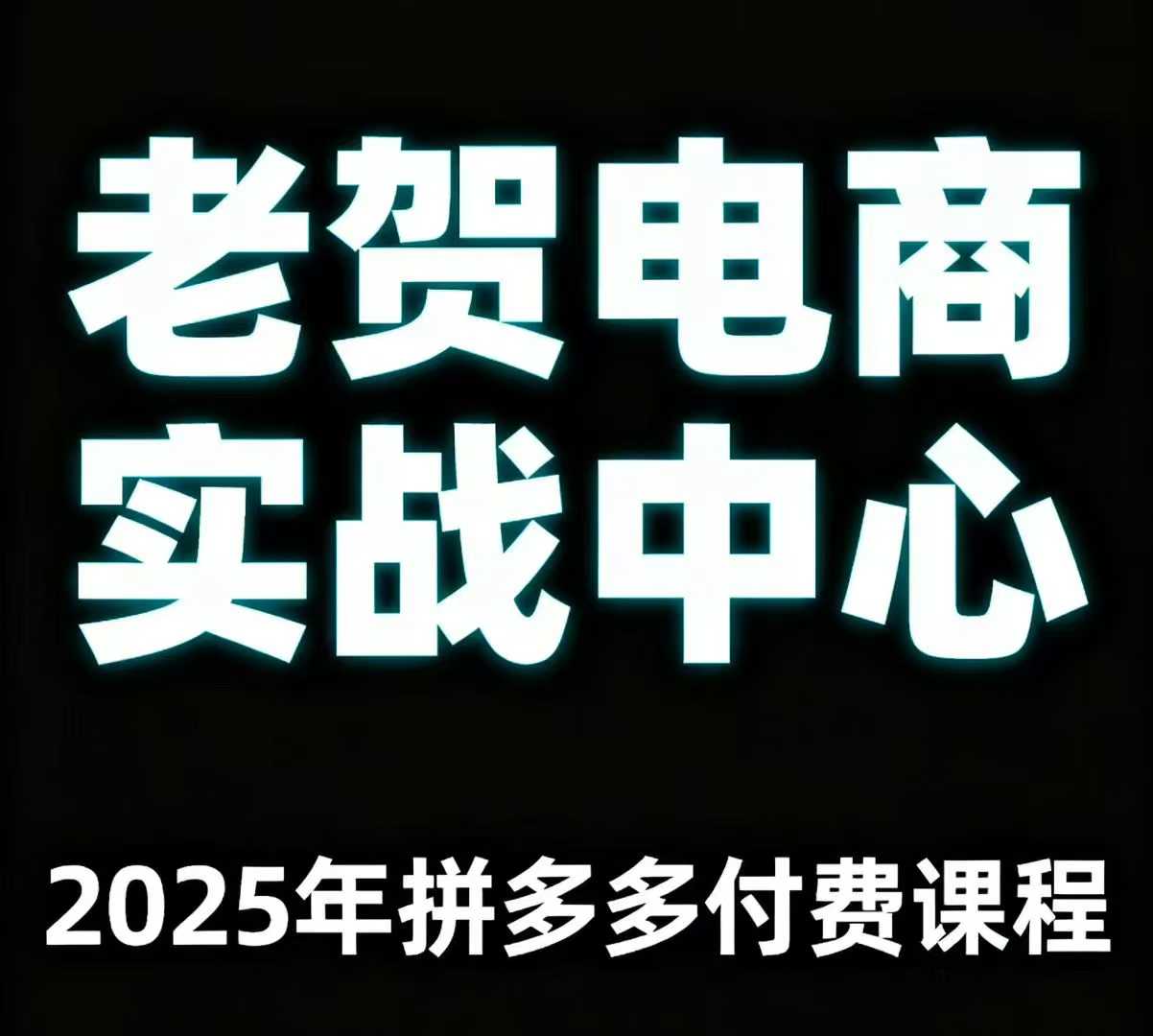老贺电商2025年拼多多付费课程，用通俗易懂的方法告诉你多多怎么玩-星禾网创星球