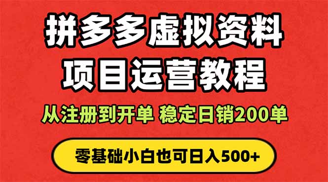 拼多多开店运营课程： 蓝海变现玩法，轻松实现睡后收入 零基础小白也可…-星禾网创星球