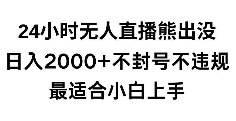 快手24小时无人直播熊出没，不封直播间，不违规，日入2000+，最适合小白上手，保姆式教学【揭秘】-星禾网创星球
