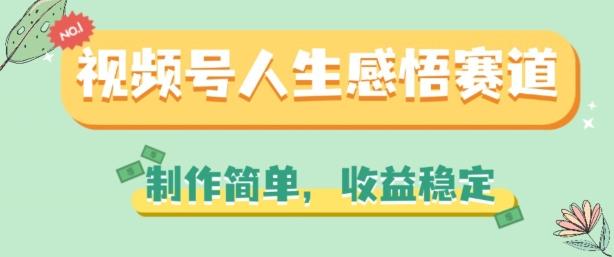 视频号人生感悟赛道，制作简单，收益稳定【揭秘】-星禾网创星球