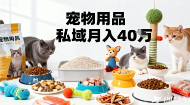 月变现40个！宠物用品私域运营的精准掘金之道玩法-星禾网创星球