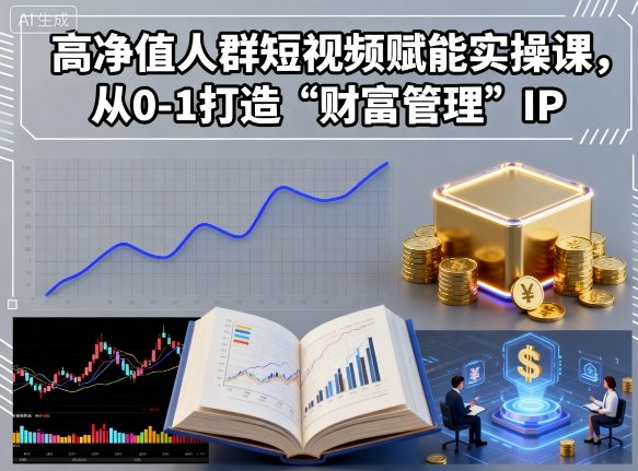 高净值人群短视频赋能实操课，从0-1打造“财富管理”IP-星禾网创星球
