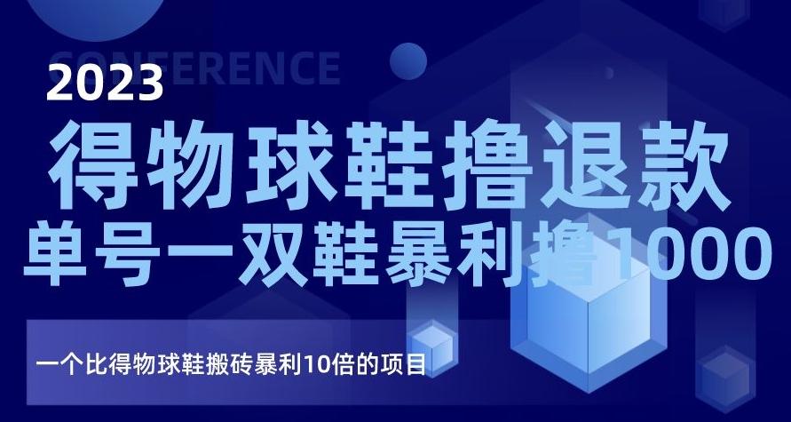 2023得物球鞋撸退款，单号一双鞋暴利撸1000，一个比得物球鞋搬砖暴利10倍的项目【揭秘】-星禾网创星球
