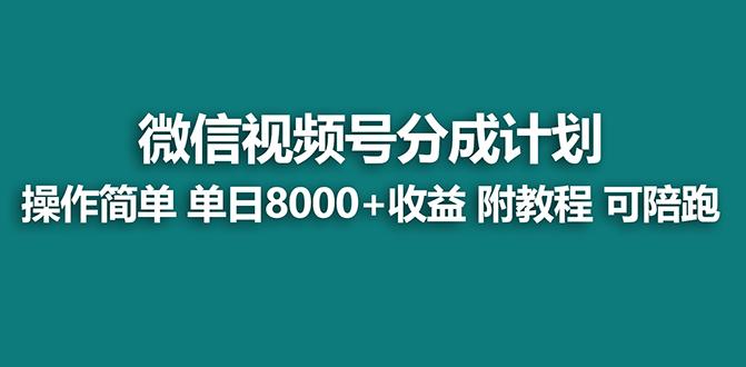 【蓝海项目】视频号分成计划最新玩法，单天收益8000+，附玩法教程，24年...-星禾网创星球