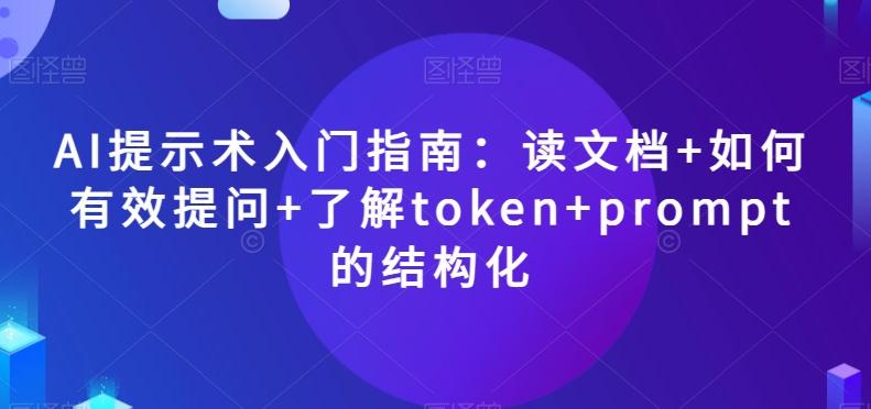 AI提示术入门指南：读文档+如何有效提问+了解token+prompt的结构化【揭秘】-星禾网创星球