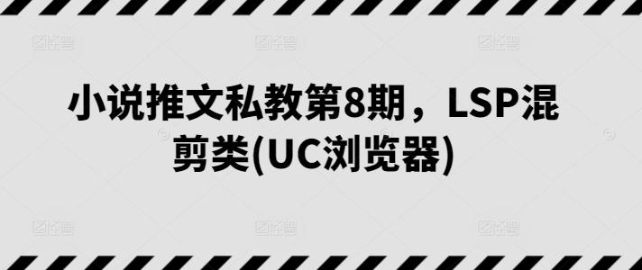 小说推文私教第8期，LSP混剪类(UC浏览器)-星禾网创星球