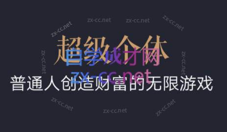 超级个体·普通人创造财富的无限游戏-星禾网创星球