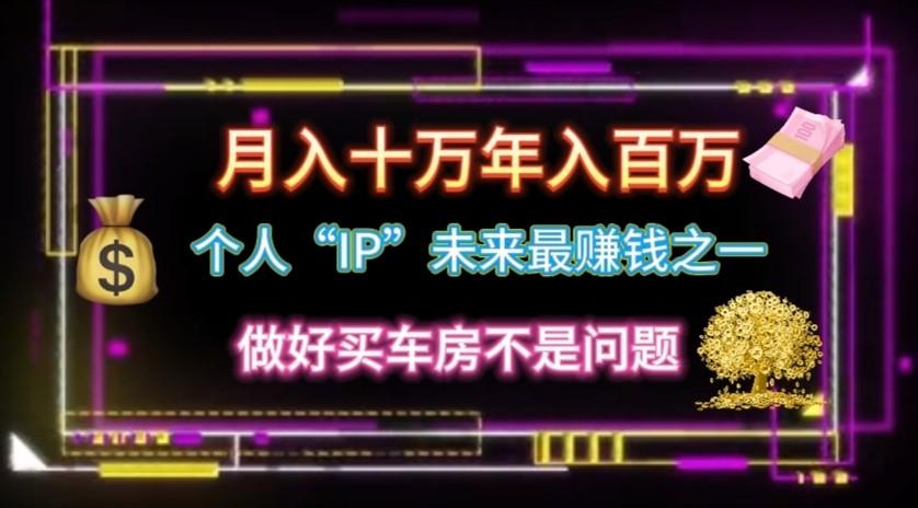 个人“ip”月入10w,年入100w 个人“ip”月入10w,年入100w