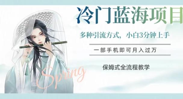 冷门蓝海项目，操作简单，小白3分钟上手，多种引流方式，保姆式全流程教学【揭秘】-星禾网创星球