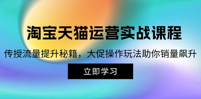 淘宝&天猫运营实战课程，传授流量提升秘籍，大促操作玩法助你销量飙升-星禾网创星球