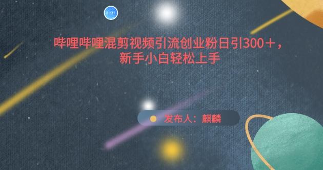 哔哩哔哩混剪视频引流创业粉日引300+，新手小白轻松上手【揭秘】-星禾网创星球