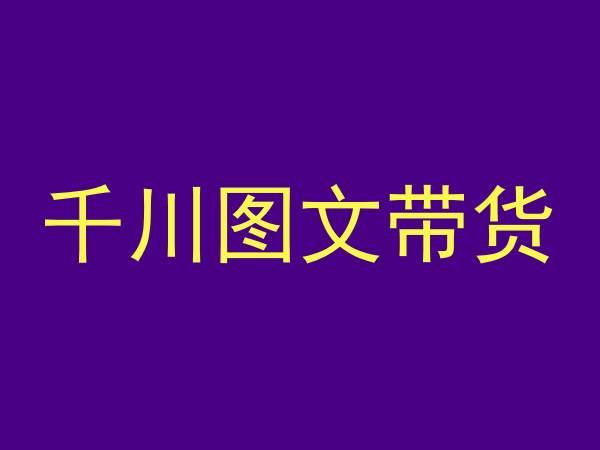 千川图文带货，测品+认知+实操+学员问题，抖音千川教程投放教程-星禾网创星球