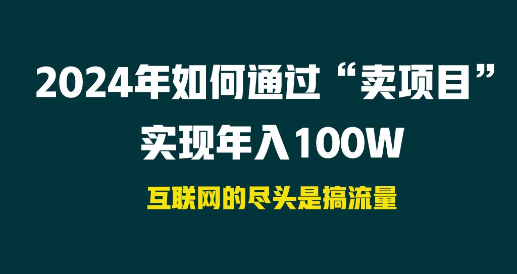 2024年如何通过“卖项目”实现年入100W-星禾网创星球