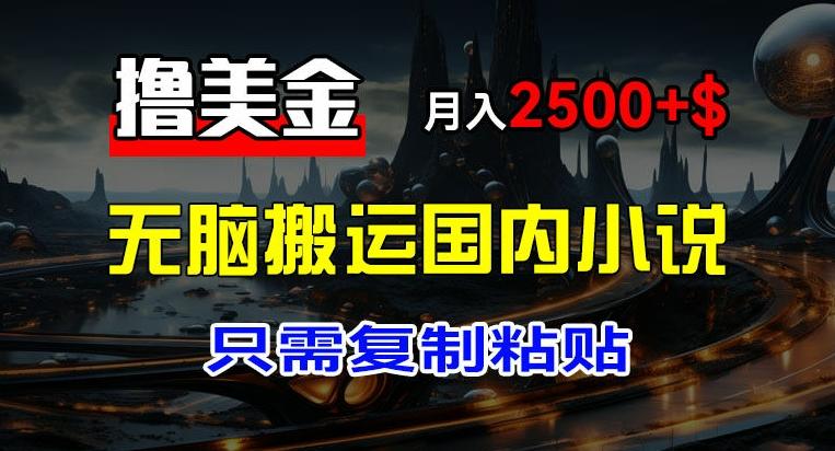 最新撸美金项目，搬运国内小说爽文，只需复制粘贴，稿费月入2500+美金，新手也能快速上手【揭秘】-星禾网创星球
