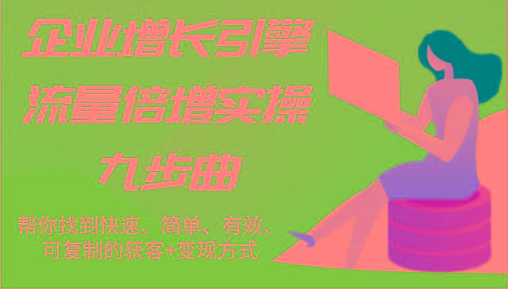 企业增长引擎流量倍增实操九步曲，帮你找到快速、简单、有效、可复制的获客+变现方式-星禾网创星球