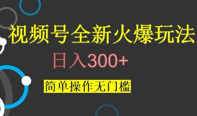 视频号最新爆火玩法，日入300+，简单操作无门槛【揭秘】-星禾网创星球