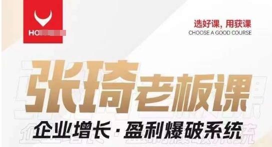 【组合课】张琦张琦老板企业增长·盈利爆破系统（直播专享）-星禾网创星球