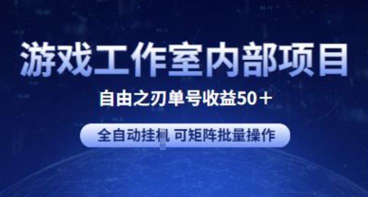 游戏工作室内部项目 自由之刃2 单号收益50+ 全自动挂JI 可矩阵批量操作【揭秘】-星禾网创星球