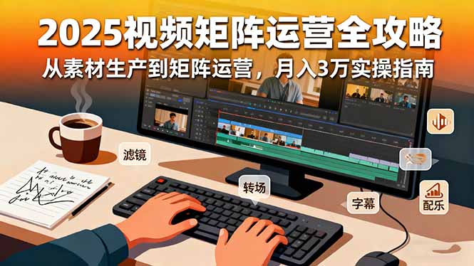 2025短视频矩阵运营全攻略：从素材生产到矩阵运营，月入3万实操指南-星禾网创星球