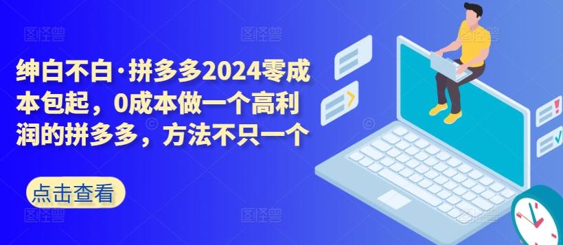拼多多2024零成本包起，0成本做一个高利润的拼多多，方法不只一个-星禾网创星球