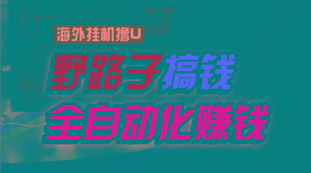 海外挂机撸U新平台，日赚8-15美元，全程无人值守，可批量放大，工作室内...-星禾网创星球