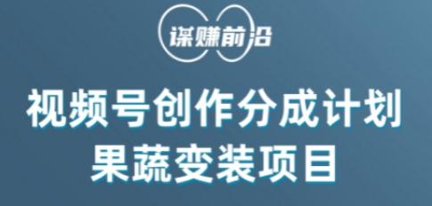 视频号创作分成计划水果蔬菜变装玩法，借助AI变现-星禾网创星球