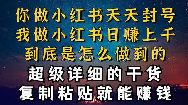 都知道小红书能引流私域变现，可为什么我能一天引流几十人变现上千，但你却频频封号违规被限流【揭秘】-星禾网创星球