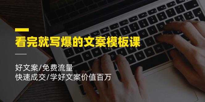 看完就 写爆的文案模板课，好文案/免费流量/快速成交/学好文案价值百万-星禾网创星球
