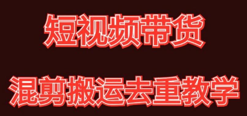 混剪去重短视频带货玩法，混剪搬运简单过原创思路分享-星禾网创星球